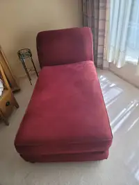 Red velvet like 3 pc sofa set