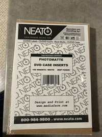 Photomatte DVD case inserts