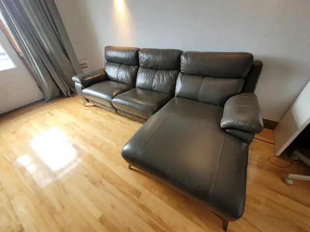 L-SHAPED SOFA, GENUINE LEATHER628632696130571219