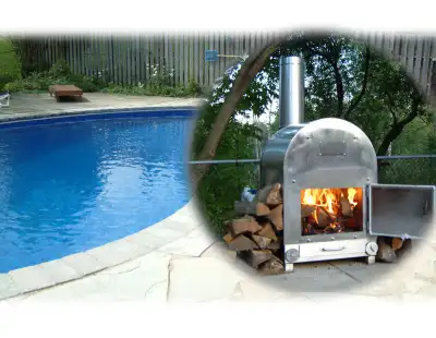Wood Stove Pools manufactures 6 sizes of wood burning pool heaters tailored to your pool size, Silve...