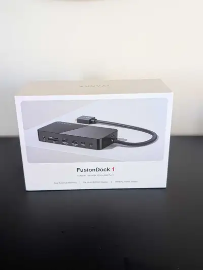 This Ivanky FusionDock 1, compact design, plug and play, supports dual external monitors, up to 4k a...