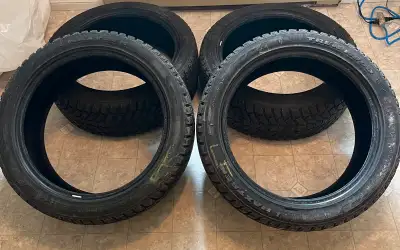 Tires are in great shape. They have only been used for two seasons and were used on a secondary vehi...