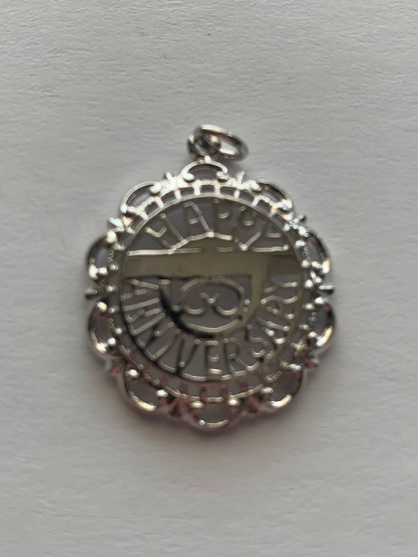Sterling Silver Happy Anniversary Charm in Jewellery & Watches in Edmonton