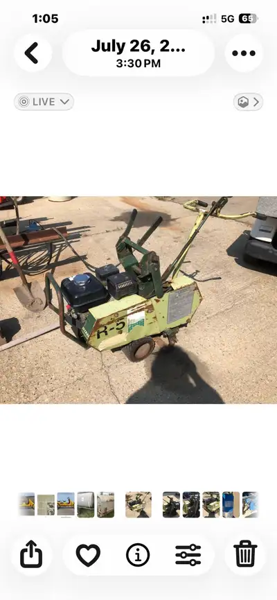 Sod Cutter Ryan JR 18” new Engine. 7804994952