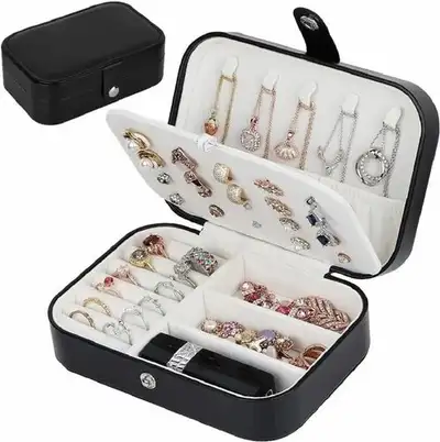 Jewellery Travel Earring Ring Necklace Jewelry Storage Box, View more