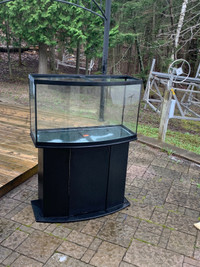 50 gallon glass aquarium and stand