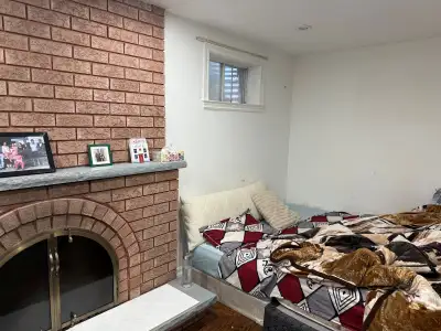 Basement for rent in Woodbridge 1 Private Bedroom and 1 Separate open room that can be made into Bed...