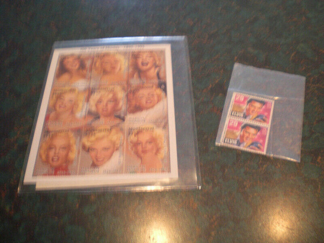ELVIS AND MARILYN MONROE STAMP in Arts & Collectibles in Stratford