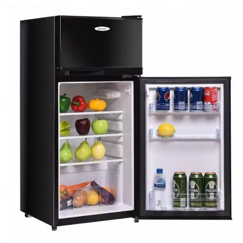 COSTWAY Compact 2-Door Refrigerator – Black, Model EP22756US-BK in Refrigerators in Mississauga / Peel Region - Image 3