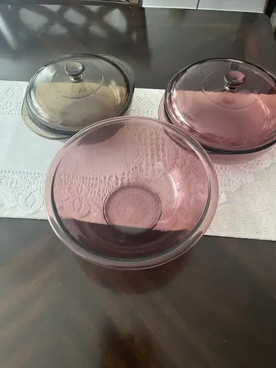 Granby : Casseroles en verres  avec couvercles, View more