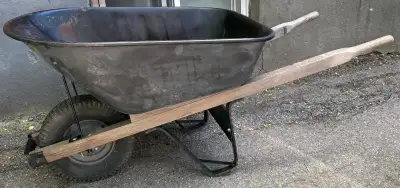 Large Metal Wheelbarrow , View more
