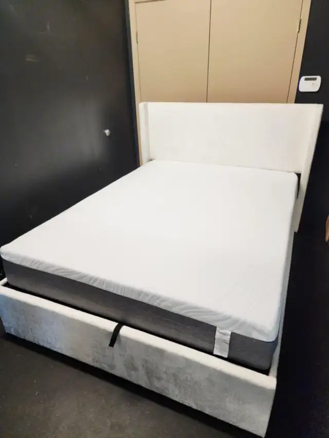 Soft White Boucle Storage Bed | Great Deal in Beds & Mattresses in Peterborough - Image 3