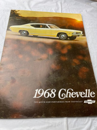 VINTAGE 1968 CHEVELLE 16 PAGE SALES BROCHURE #M1632