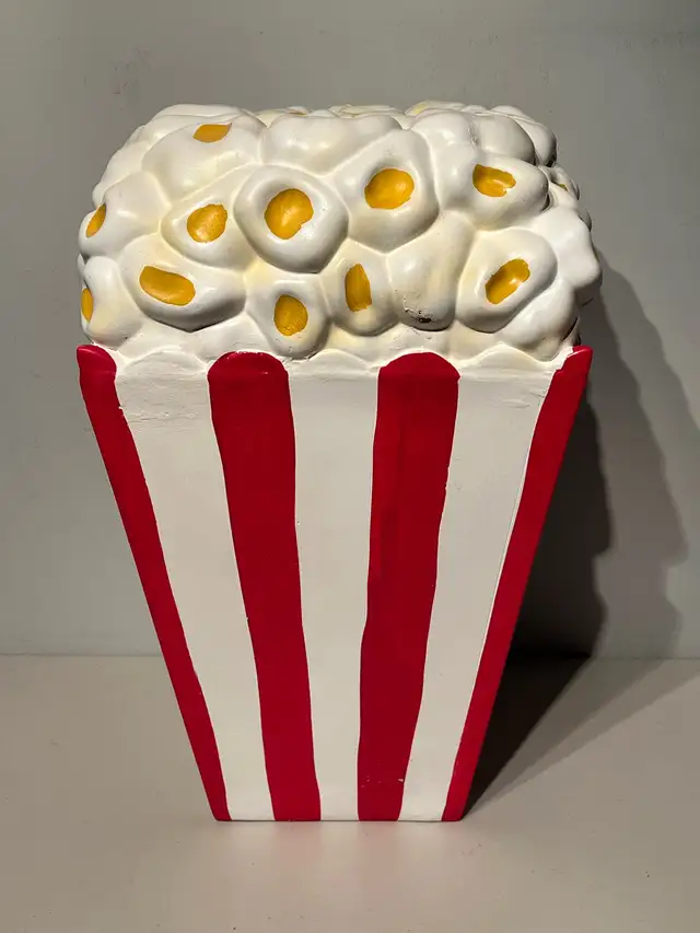 Giant Size Movie Theatre Popcorn  Ceramic Stool Table Display  in Arts & Collectibles in Ottawa - Image 5