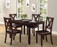 New Dining Table Elegance Design in Espresso Finish Clearance