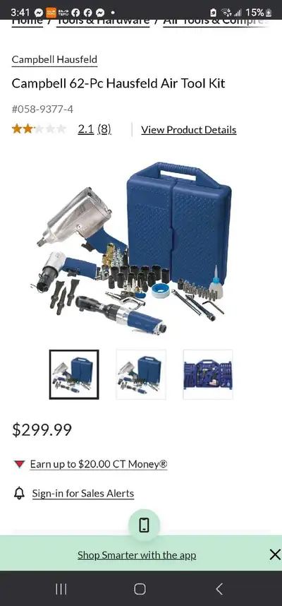 Campbell Hausfeld air tool chest, View more
