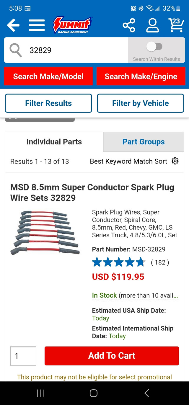 Msd LS ignition wires brand new never opened  in Engine & Engine Parts in Mississauga / Peel Region - Image 3