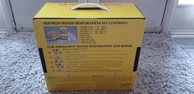 New Abatron LiquidWood & WoodEpox Wood Restoration Kit, 3.785L in Other in Oakville / Halton Region - Image 3
