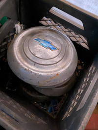 Set of  50's chevrolet truck dog dish hub caps
