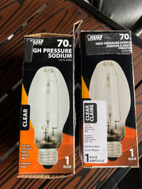 Light bulb high pressure sodium 70 w clear medium base
