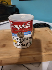 Campbell Soup Alphabet Dice Game