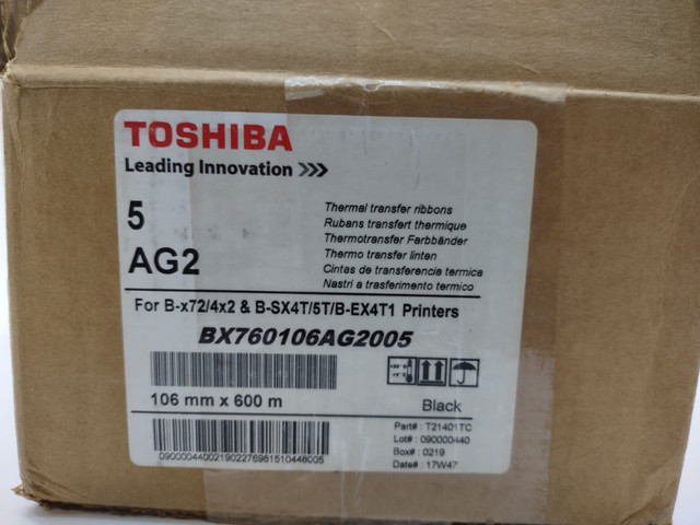 Toshiba Thermal Transfer Ribbon AS1 T16201TC for B-x72/4x2 & B-S in Other Business & Industrial in Kitchener / Waterloo - Image 4