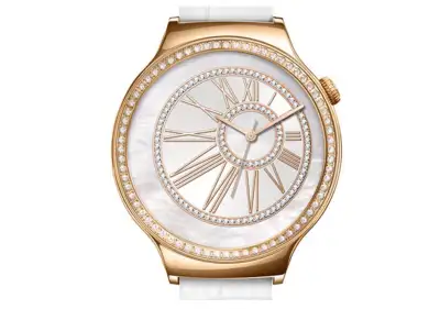 Huawei Classic Smartwatch Gold Plated Diamond Crown Best looking classy Android Wear smartwatch to d...