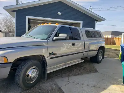 1999 Quad Cab 2 wheel drive 24v cummins. NV4500 5spd converted. Transmission is fresh, 13" single di...