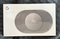 Google Nest Smart Thermostat Trim Kit - Charcoal - Brand New