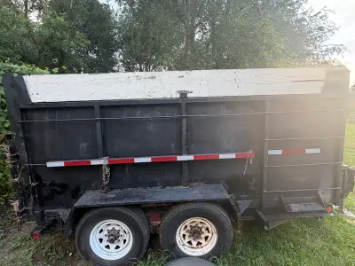 2003 Miska dump trailer 7ton 12x7 Great condition for the year high walls just had the cross members...