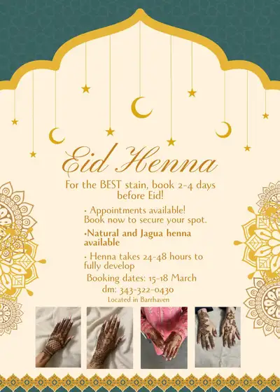 Henna / Mehndi Artist For Eid, View more