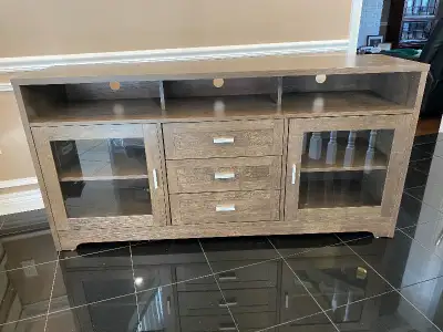 60" TV Stand with Storage and Cable Management for TVs up to 65", View more