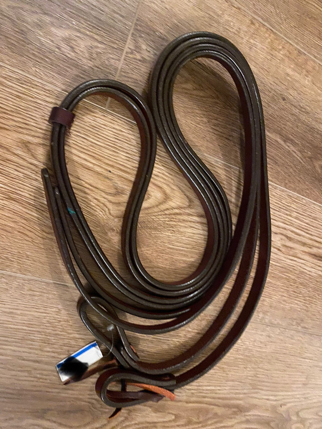 Braided leather reins for sale in Equestrian & Livestock Accessories in Penticton - Image 4