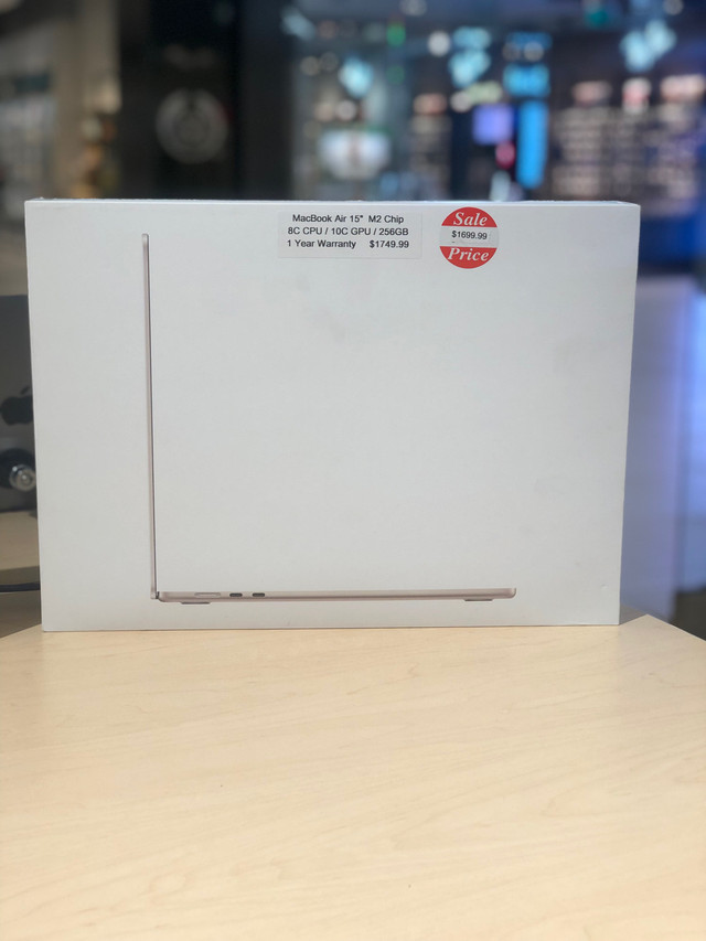 MacBook Air 15”  M2 2023 - 1 Year Warranty for $1549 . in Laptops in Windsor Region - Image 3