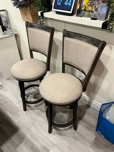 2 swivel bar stools, View more