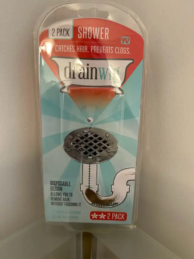 BNIB Drain Wig 2 pack in Bathwares in Markham / York Region - Image 2