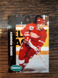 1991-92 Parkhurst Hockey Sergei Fedorov 2nd Year Card #38
