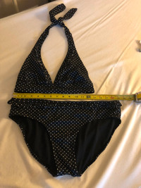 2 piece bathing suit polka dot bikini $25 L-XL see measurements