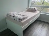 Twin Bed with Mattress 