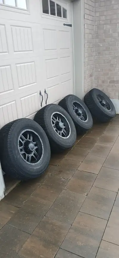Selling winter Tires and alloy rims. These came off of 2019 1500 Ram classic. Size 275/70 R17 $750 o...
