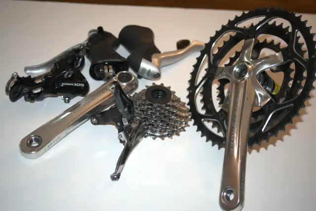 Road Bike 9 Speed Shimano, Bontranger and SRAM groupset in Frames & Parts in City of Toronto - Image 5
