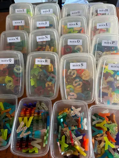 1.5" Resin BLOCK Letters/Numbers ($2 ea or $1 ea for 10 or more), View more