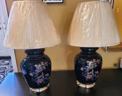VINTAGE ASIAN STYLE TABLE LAMPS, View more