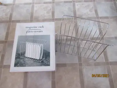 CHROME MAGAZINE/TOWEL OR BOOK RACK, View more