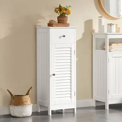 One door Bathroom Floor Cabinet, Wooden Storage Organizer Unit, View more