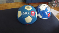 2 BRAND NEW  BMO  LOGO OFFICIAL (SIZE 5) SOCCER BALLS