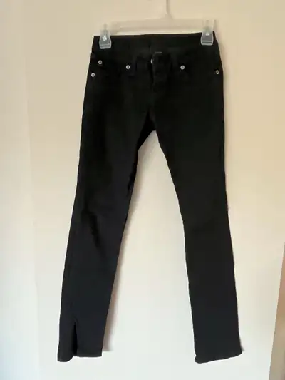 New Blue Asphalt black wash jeans. Size 0S. 98% cotton and 2% spandex.