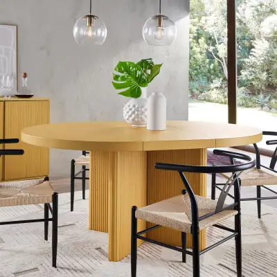 West Elm Fluted Round Dining Table, View more