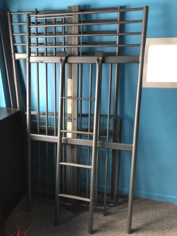 Svarta, lit mezzanine Ikea / single bed frame in Beds & Mattresses in Laval / North Shore - Image 4