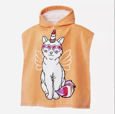New Ripzone Kids 3D Cover Up Poncho Towel Apricot Colour – $5, View more